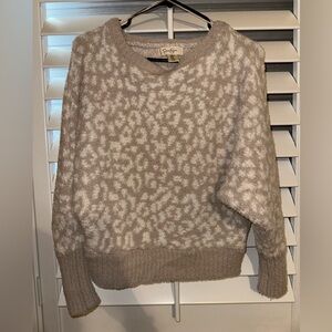 Jessica Simpson Beige Cheetah Sweater